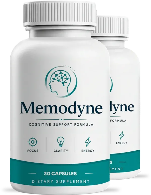 Memodyne capsules, two-bottle package